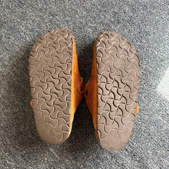 Birkenstock Women’s Boston Shearling-Lined Clogs Tan White Size 39 - Picture 9 of 16